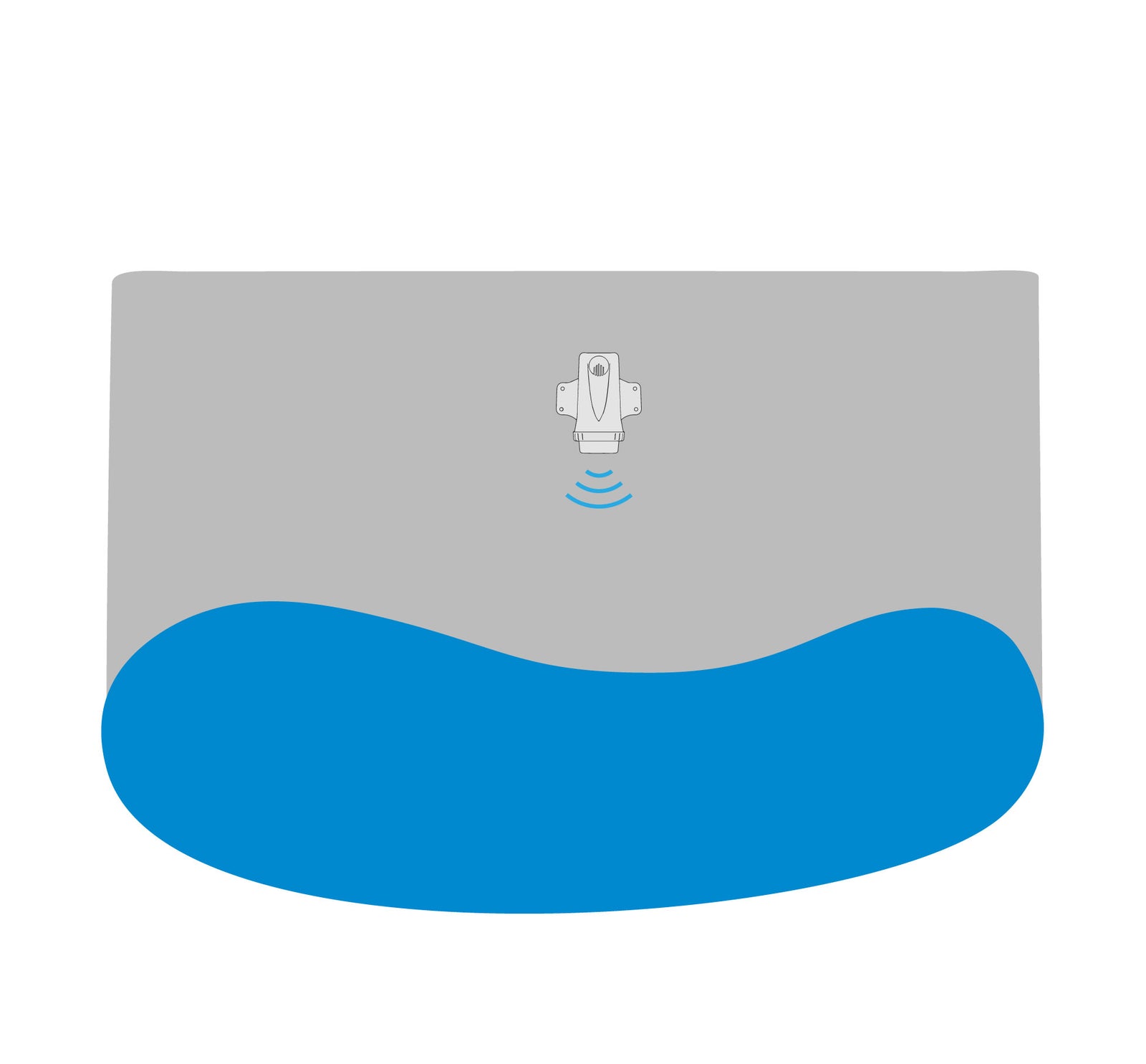 Attach sensor to wall