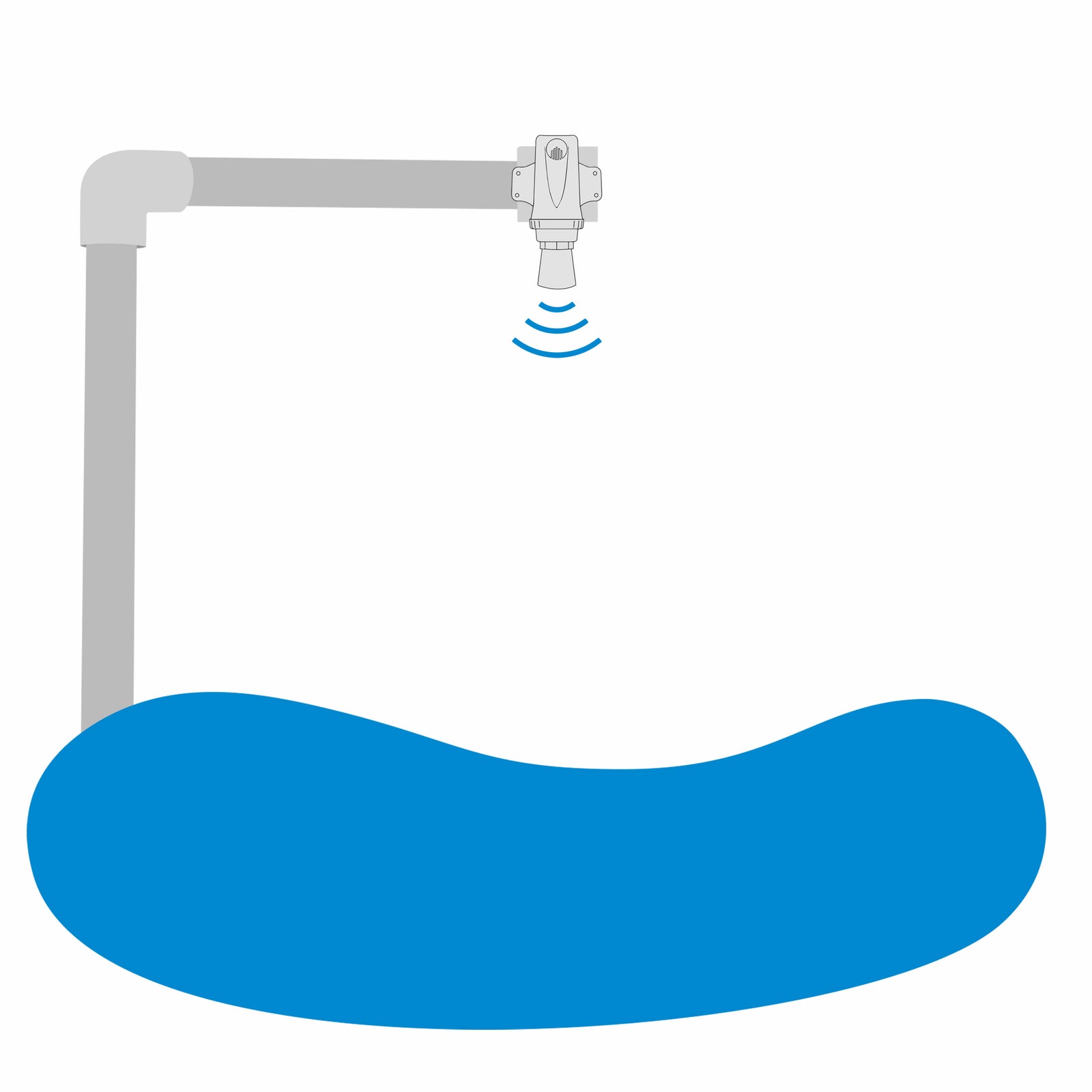 Attach sensor to a pole